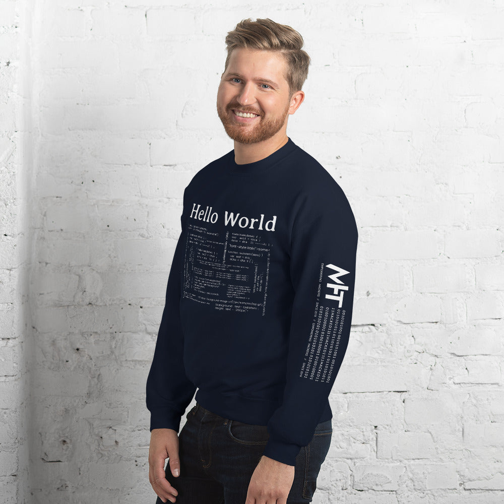 Hello world - Unisex Sweatshirt by DarkByteGear