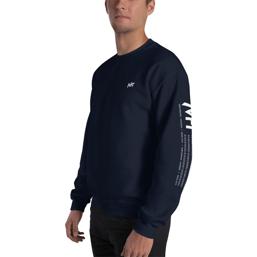 Hello world - Unisex Sweatshirt (back print) by DarkByteGear