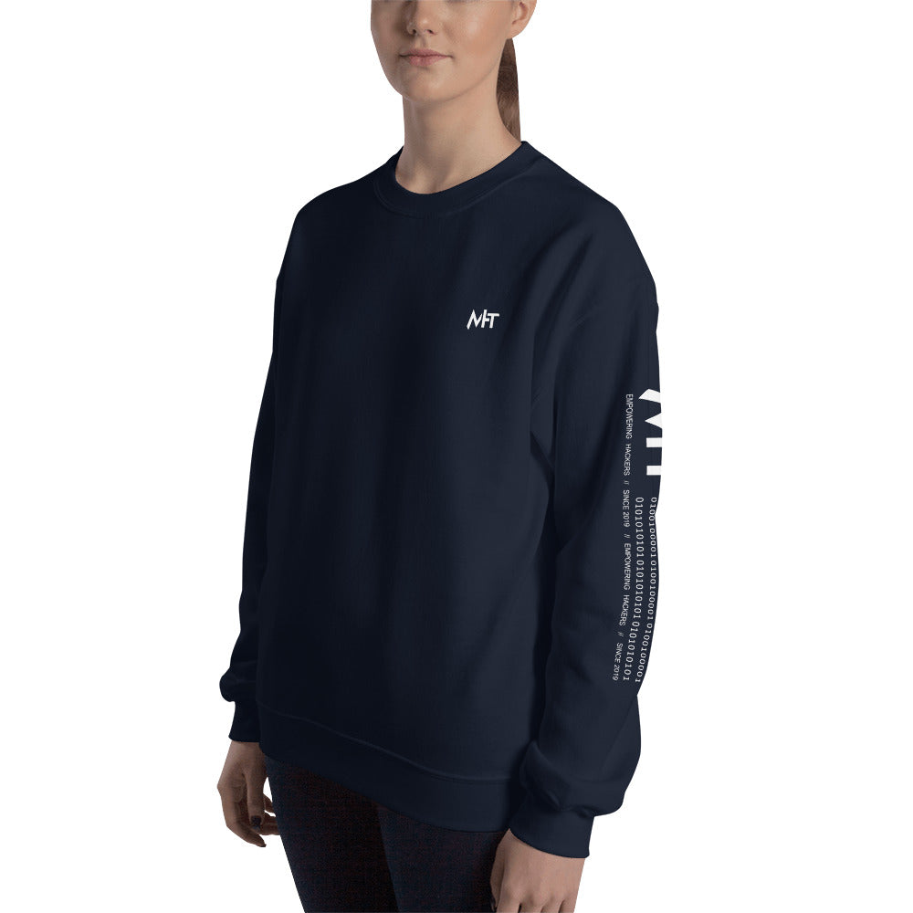 6 Stages of Debugging - Unisex Sweatshirt (back print) by DarkByteGear