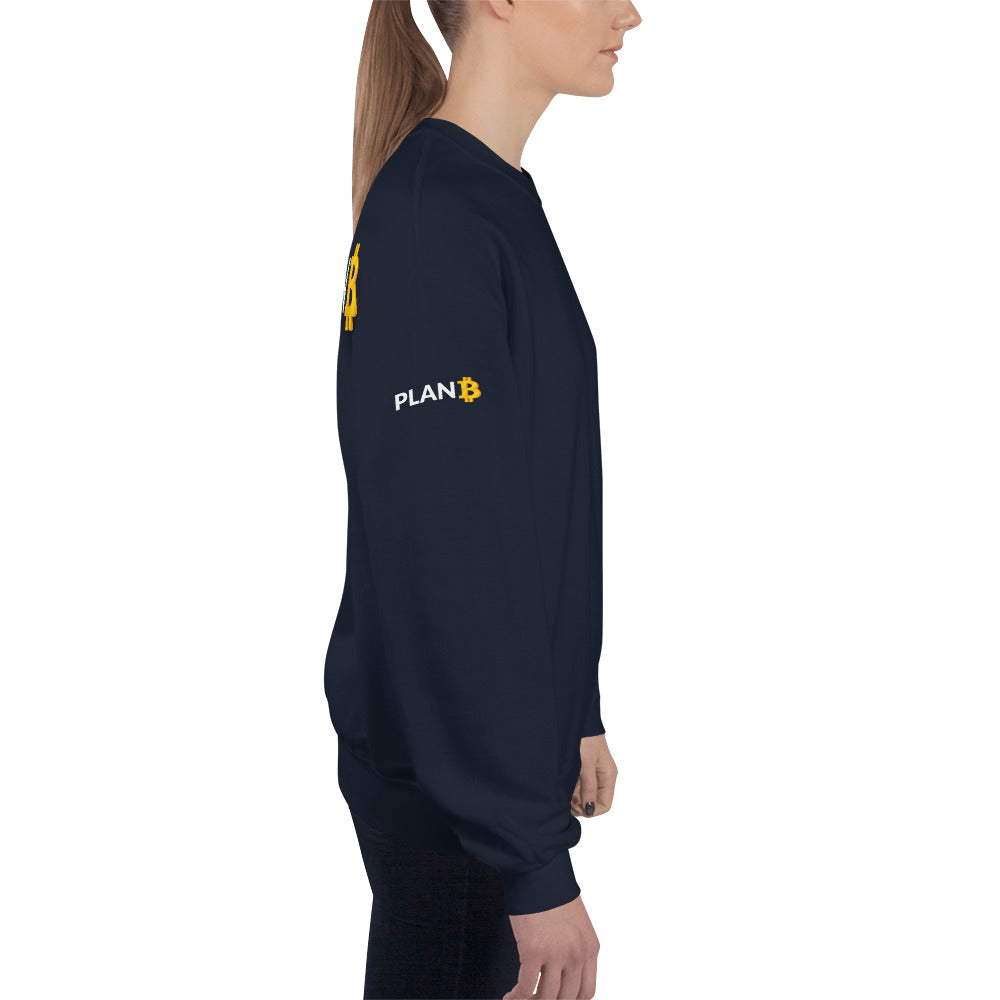 Plan B v1 - Unisex Sweatshirt (back print) by DarkByteGear