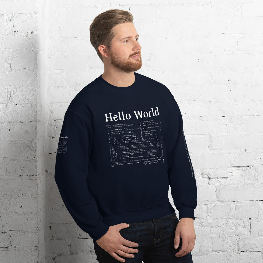 Hello world - Unisex Sweatshirt by DarkByteGear
