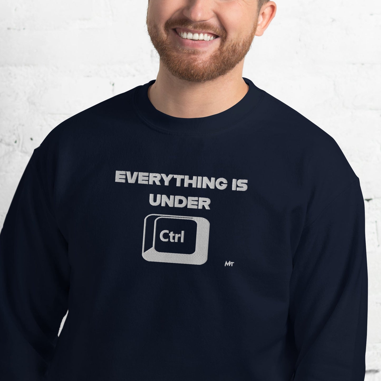 Everything is under Ctrl - Unisex Sweatshirt (embroidery) by DarkByteGear