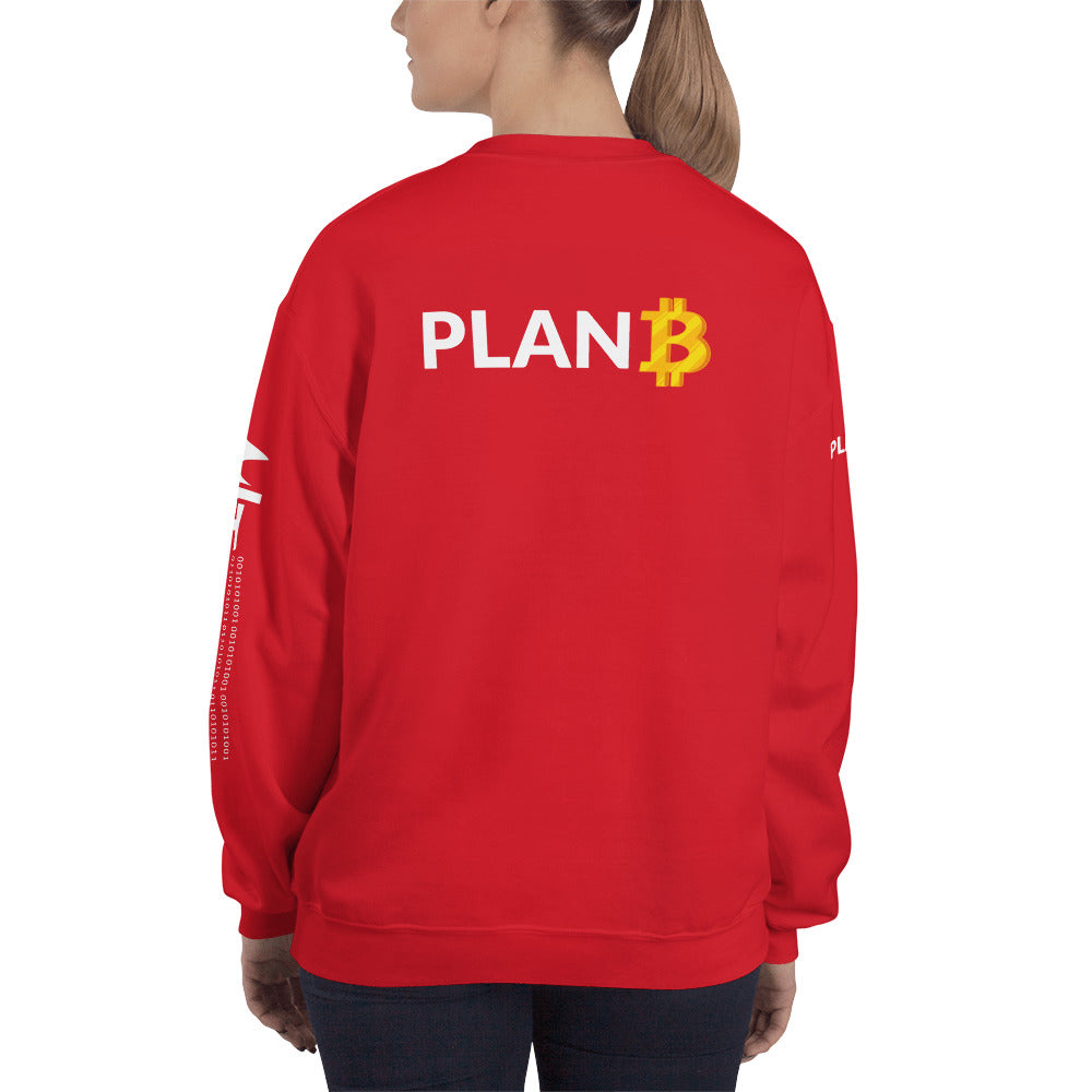 Plan B v1 - Unisex Sweatshirt (back print) by DarkByteGear