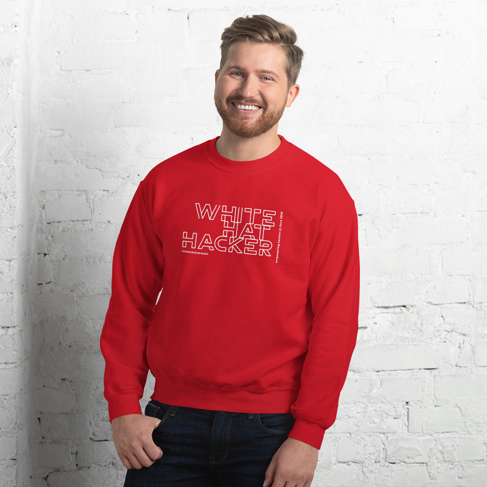 White Hat Hacker - Unisex Sweatshirt by DarkByteGear