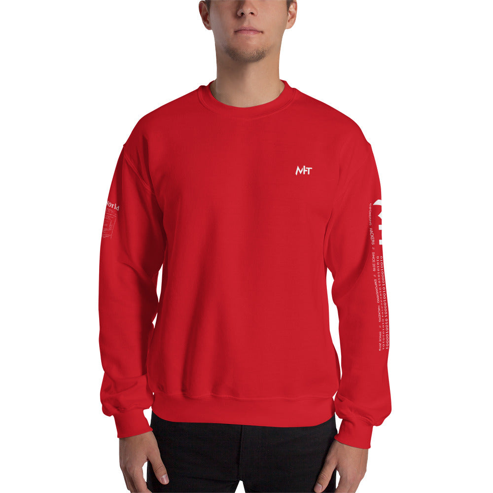 Hello world - Unisex Sweatshirt (back print) by DarkByteGear
