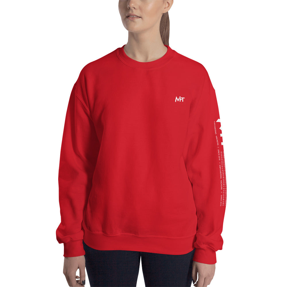6 Stages of Debugging - Unisex Sweatshirt (back print) by DarkByteGear