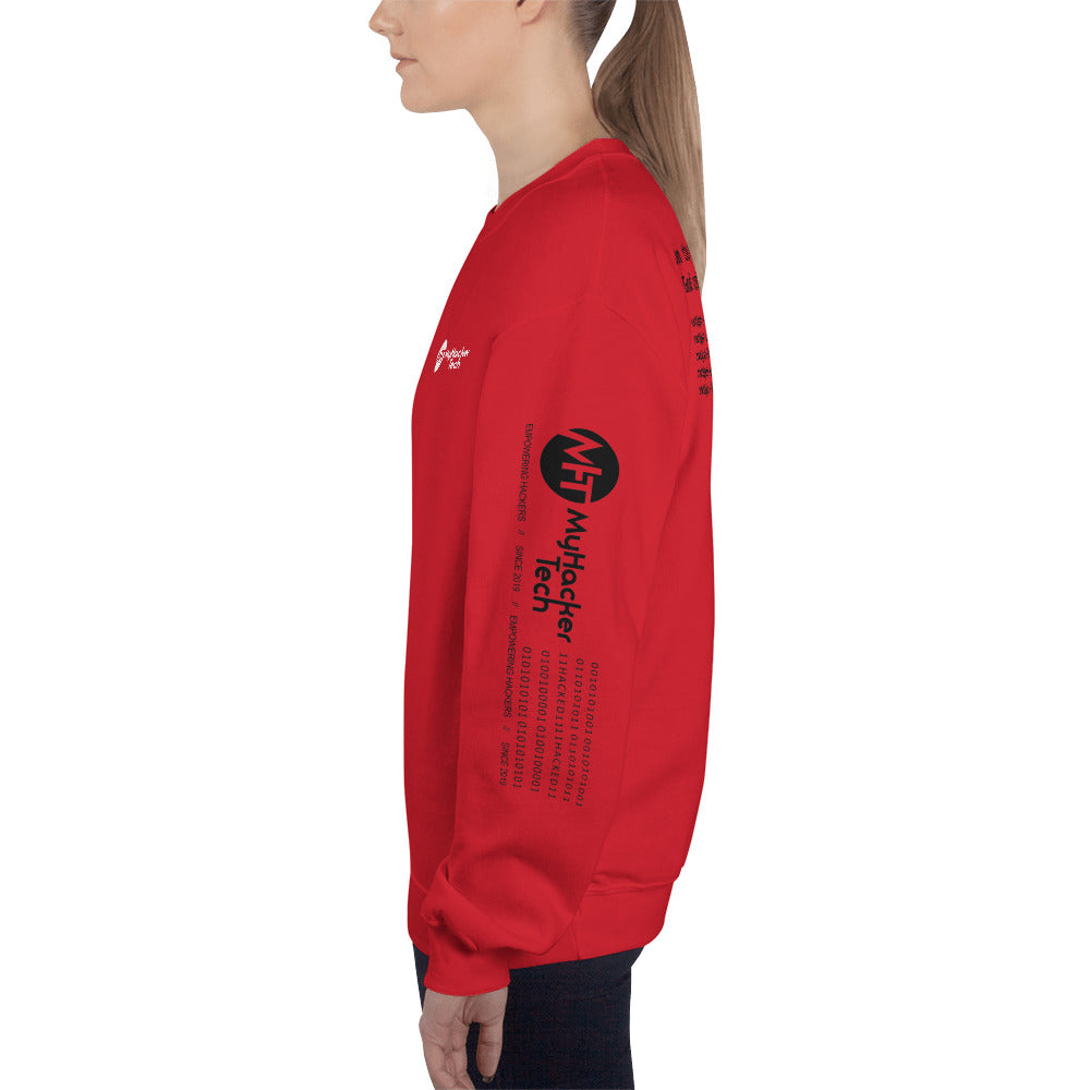 On the 8th day God created hackers - Unisex Sweatshirt (all side print) by DarkByteGear