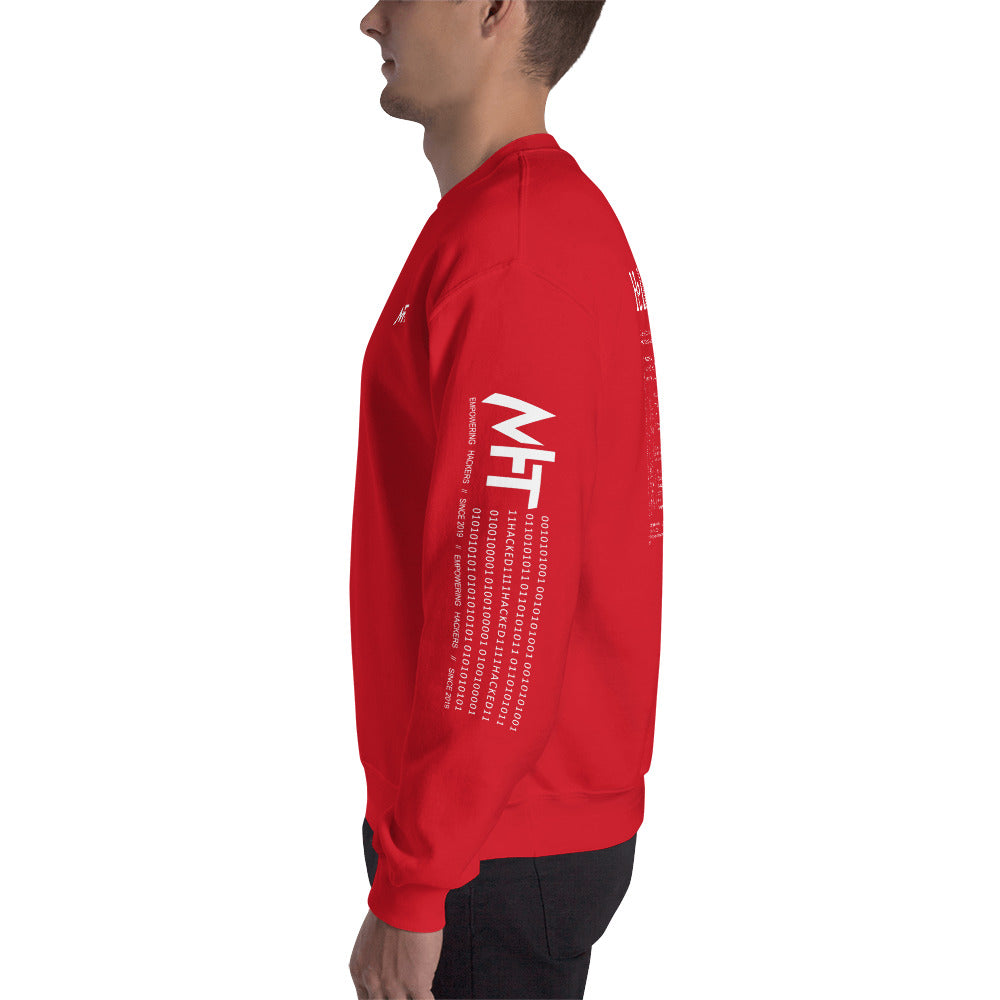 Hello world - Unisex Sweatshirt (back print) by DarkByteGear