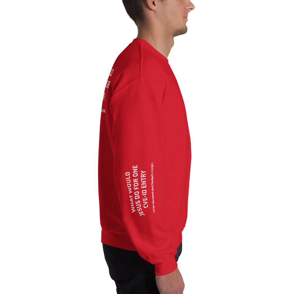 What would Jesus do for one CVE - Unisex Sweatshirt (all sides print) by DarkByteGear