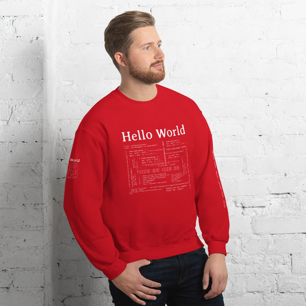 Hello world - Unisex Sweatshirt by DarkByteGear