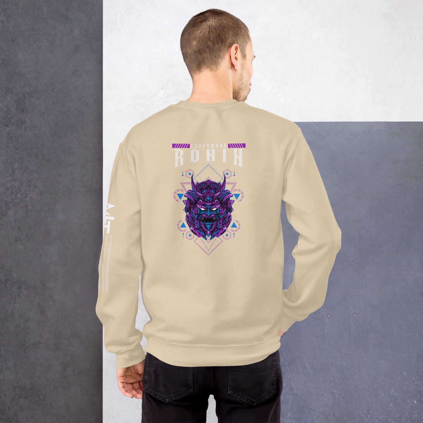 CyberWare Ronin - Unisex Sweatshirt ( Back Print ) by DarkByteGear