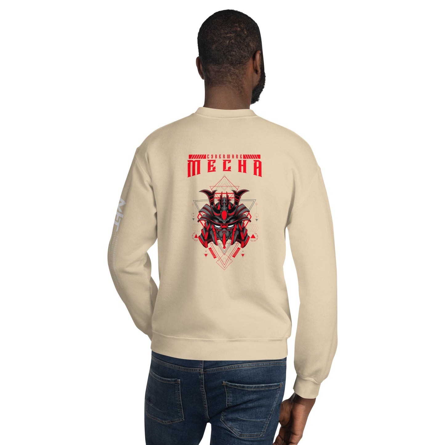 CyberWare Mecha - Unisex Sweatshirt ( Back Print ) by DarkByteGear
