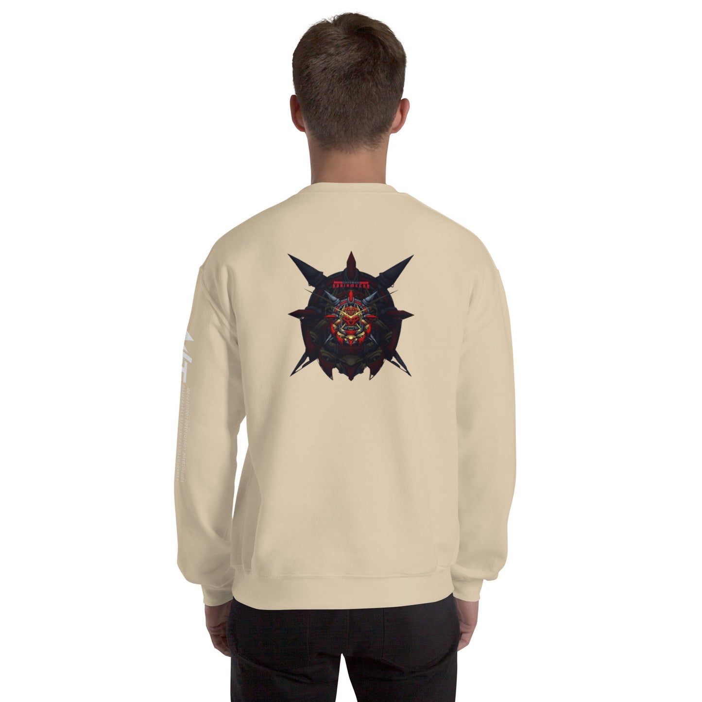 Cyberware Ronin Mecha - Unisex Sweatshirt ( Back Print ) by DarkByteGear