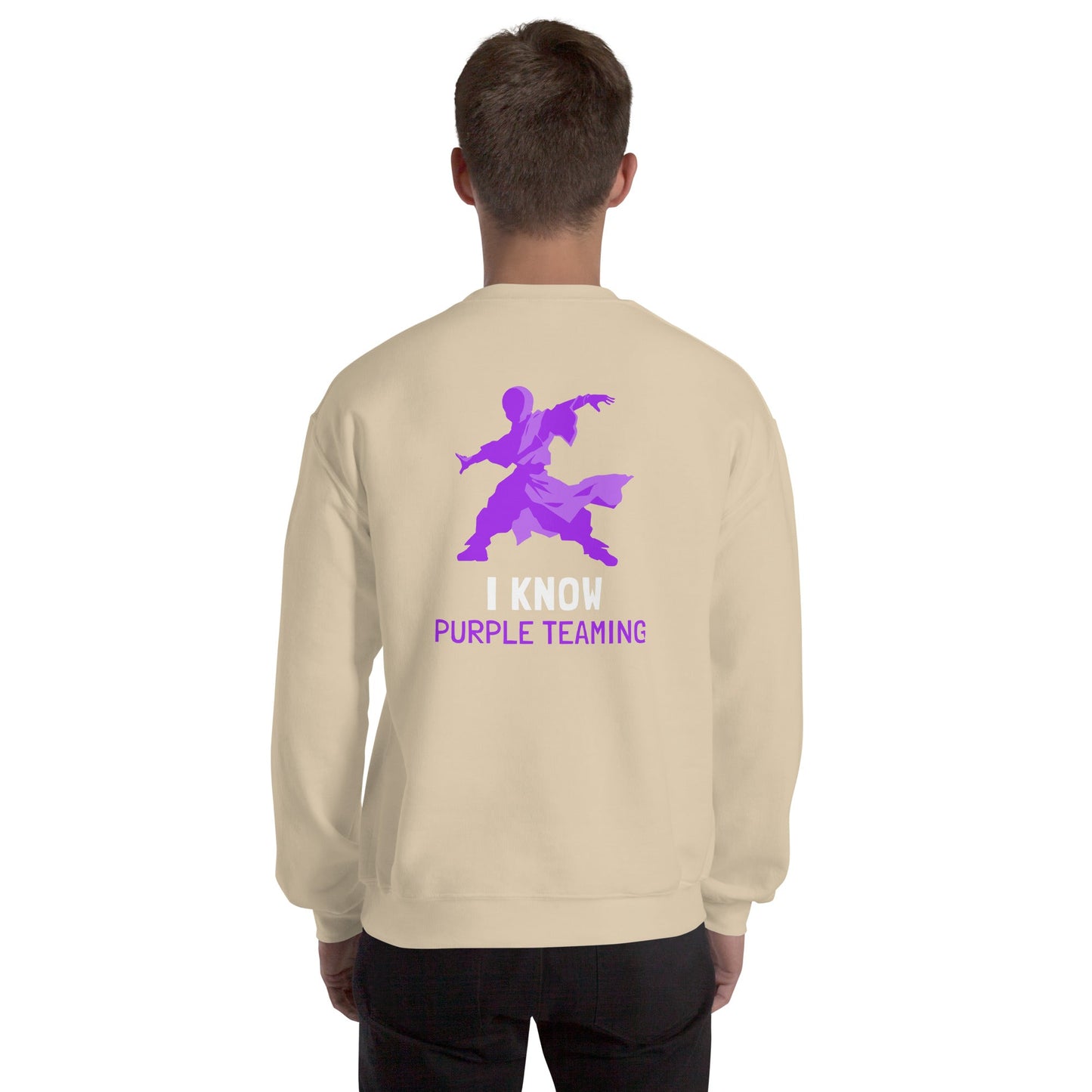 I Know Purple Teaming - Unisex Sweatshirt ( Back Print ) by DarkByteGear