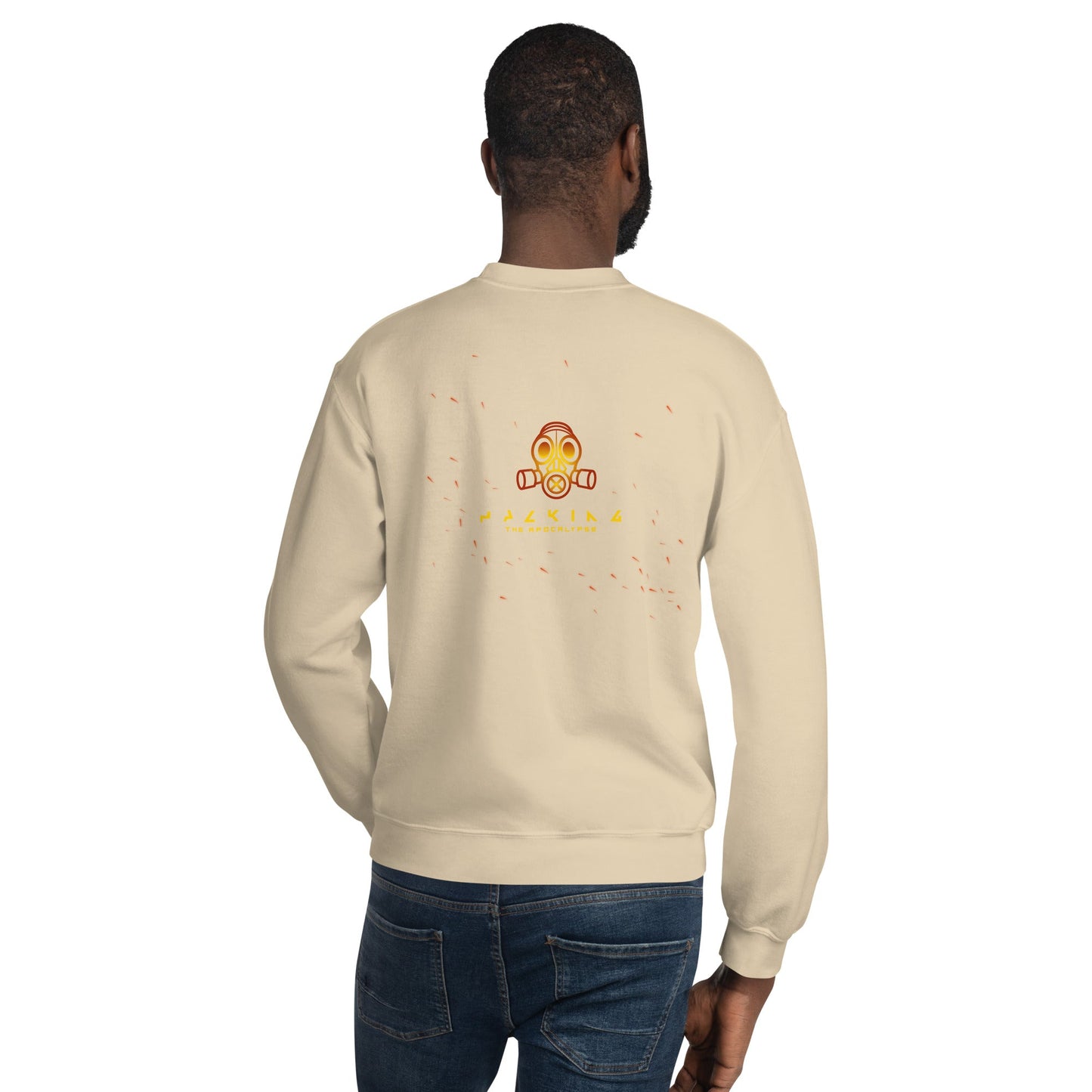 Hacking the apocalypse - Unisex Sweatshirt ( Back Print ) by DarkByteGear
