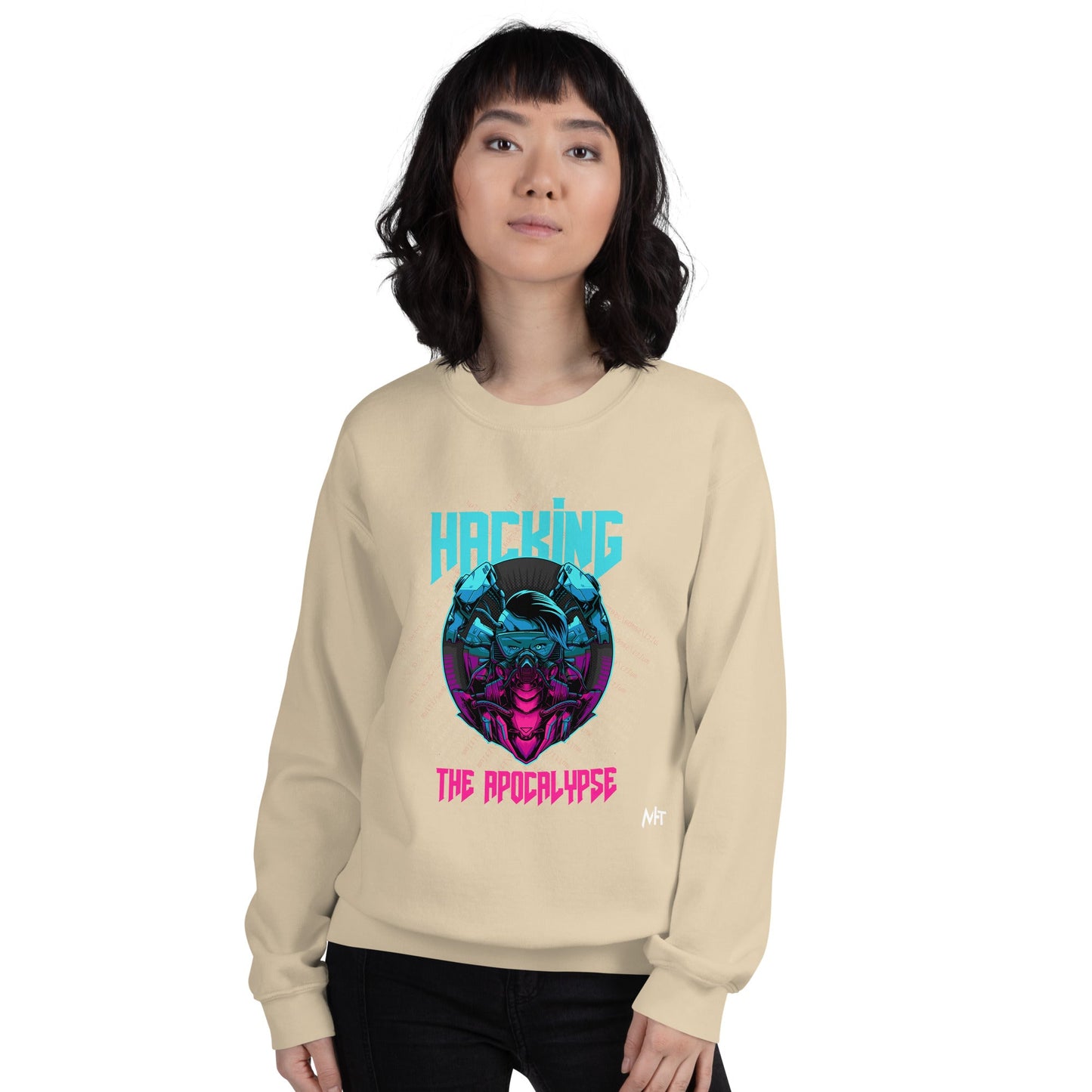 Hacking the apocalypse V2 - Unisex Sweatshirt by DarkByteGear