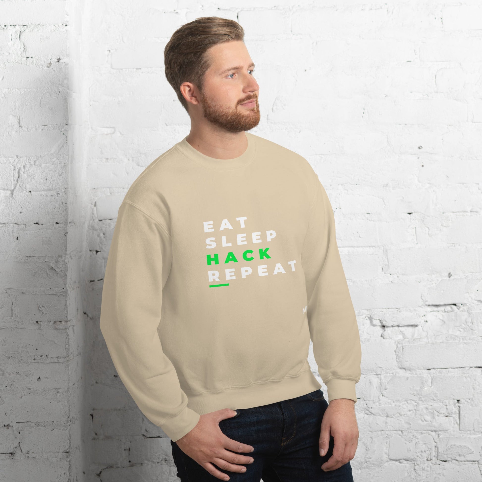 Eat, Sleep, Hack, Repeat V2 - Unisex Sweatshirt by DarkByteGear