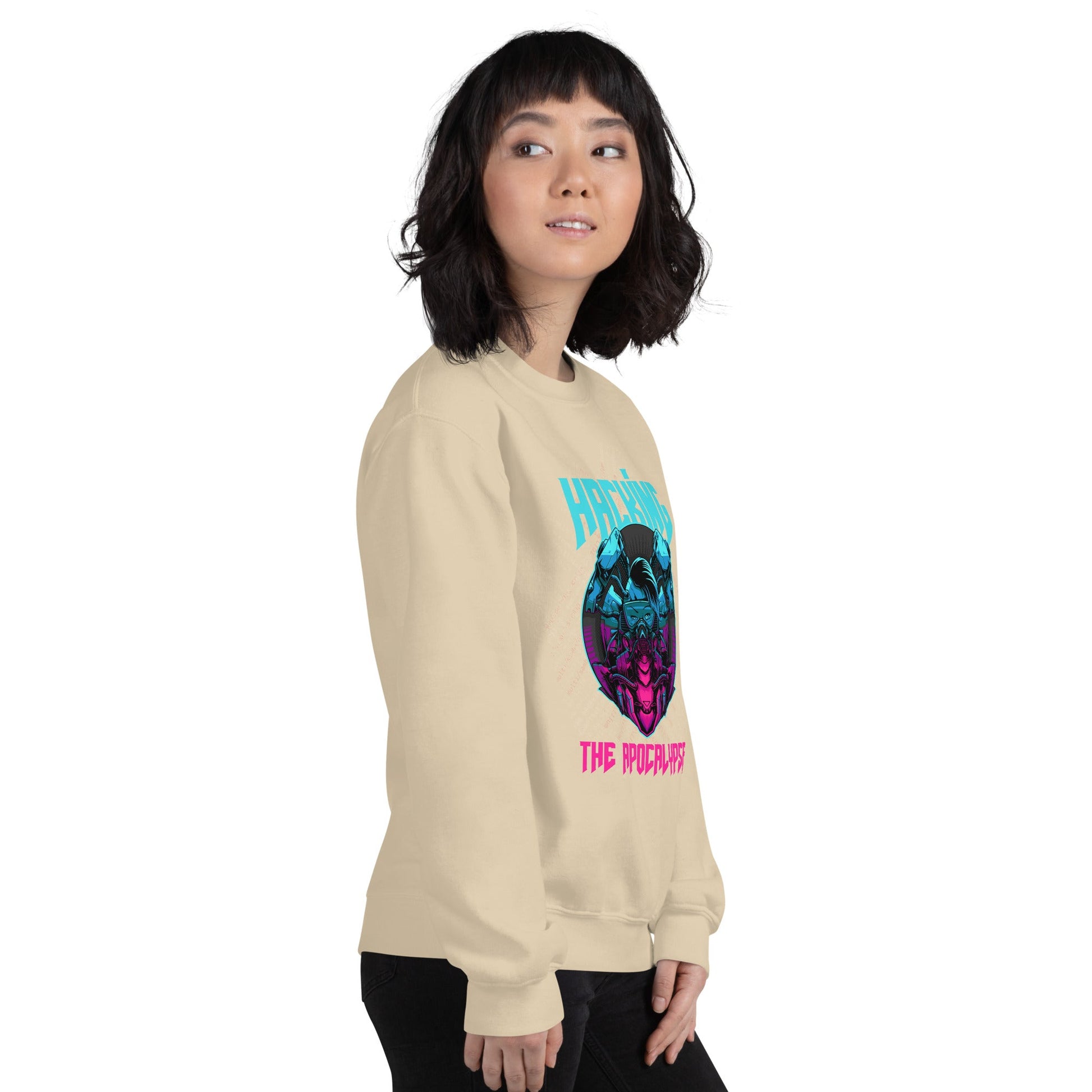 Hacking the apocalypse V2 - Unisex Sweatshirt by DarkByteGear