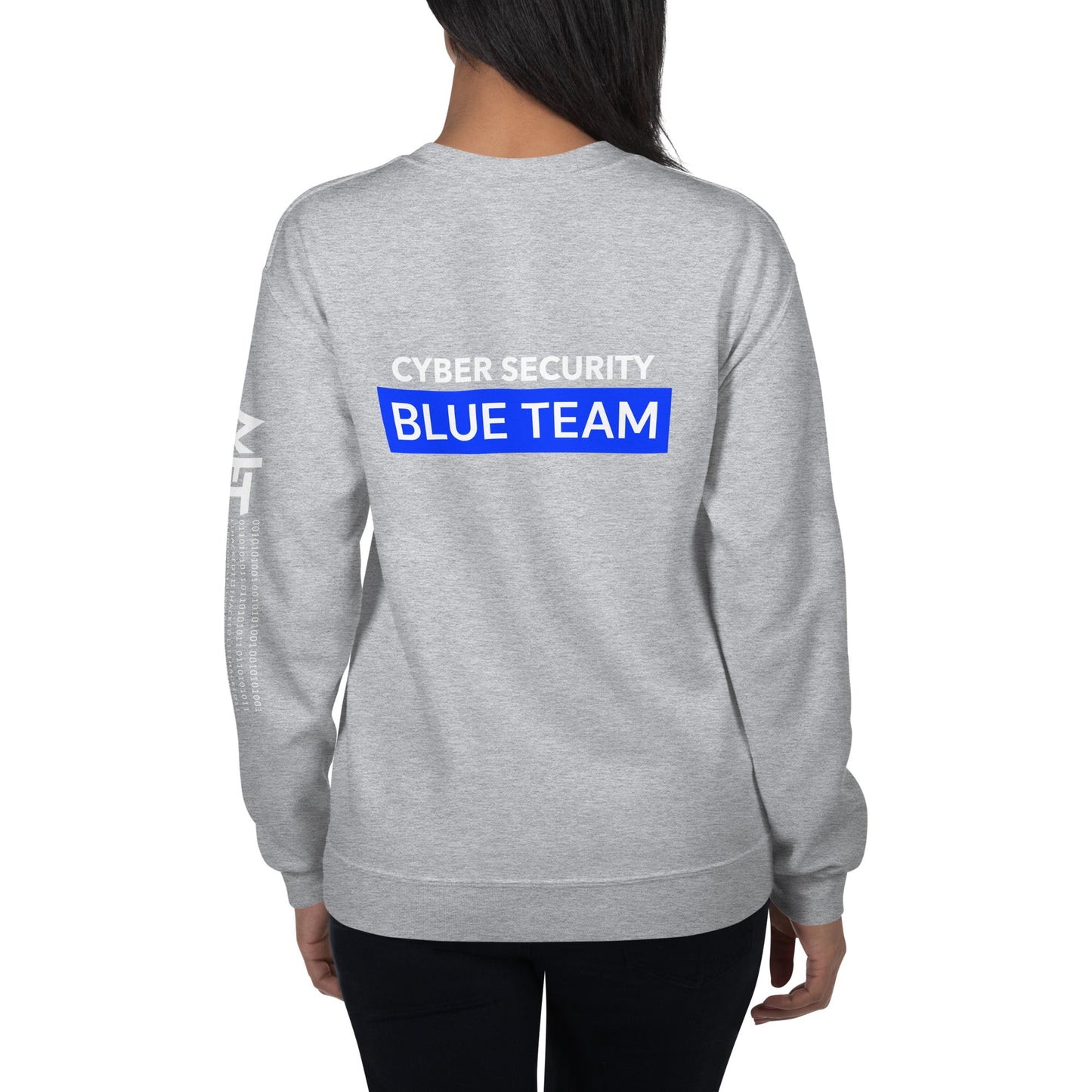 Cyber Security Blue Team V7 - Unisex Sweatshirt ( Back Print ) by DarkByteGear