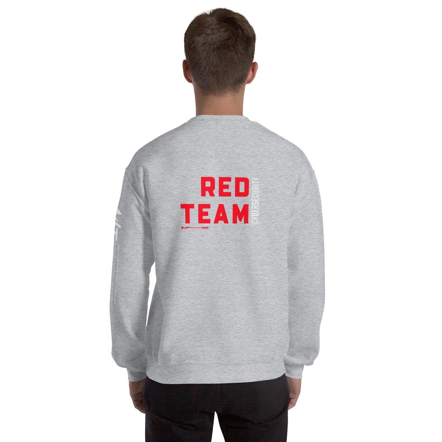 Cyber Security Red Team V8 - Unisex Sweatshirt ( Back Print ) by DarkByteGear
