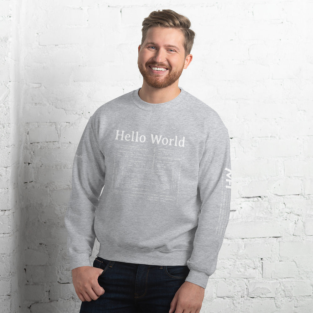 Hello world - Unisex Sweatshirt by DarkByteGear
