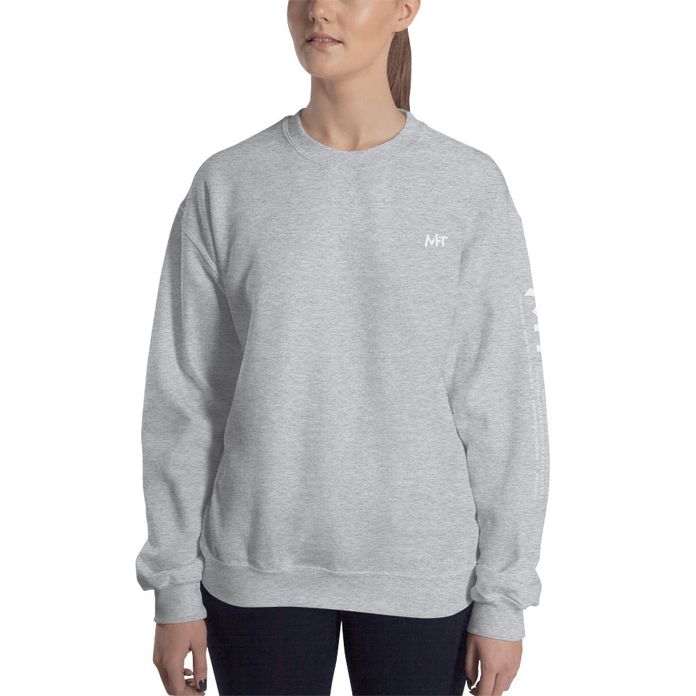 6 Stages of Debugging - Unisex Sweatshirt (back print) by DarkByteGear