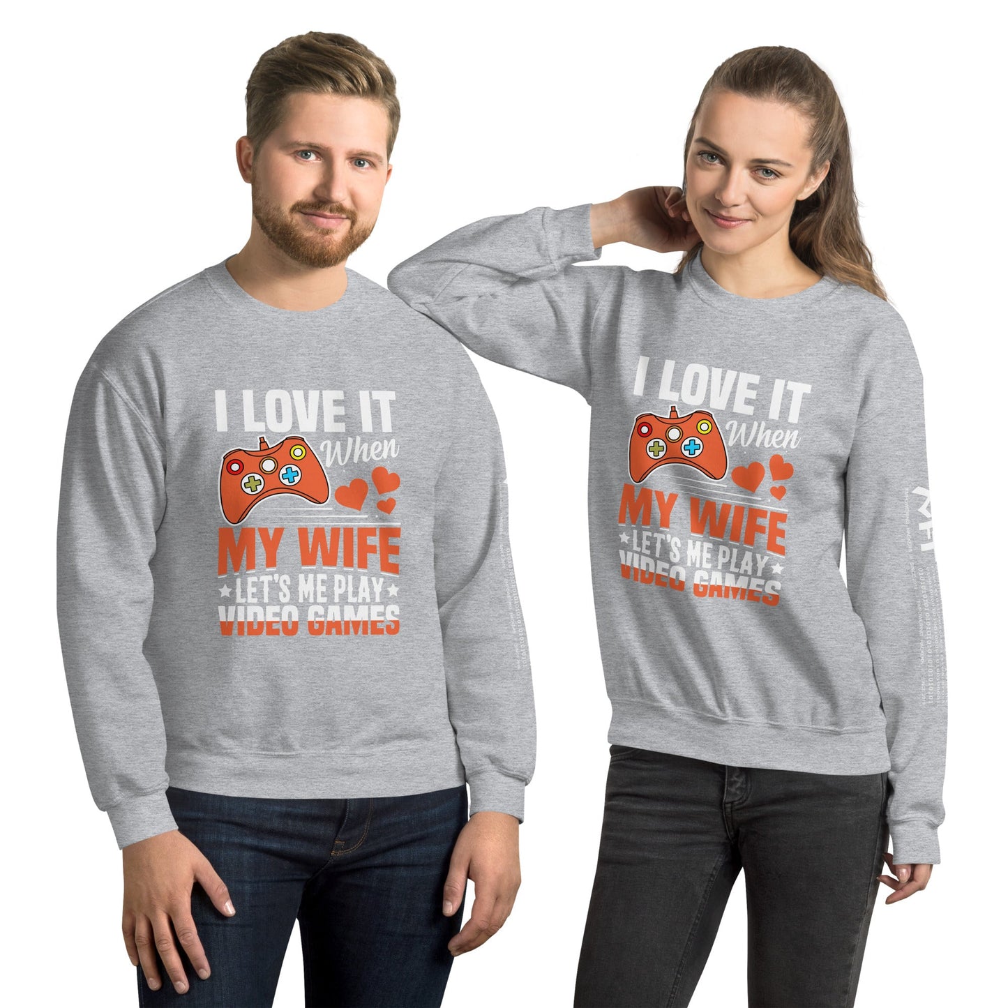 I love it when My wife Let me Play Videogames Unisex Sweatshirt by DarkByteGear