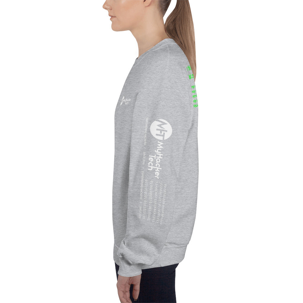 On the 8th day God created hackers - Unisex Sweatshirt (all side print) by DarkByteGear