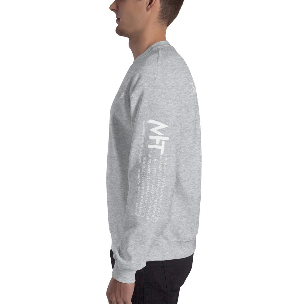 Hello world - Unisex Sweatshirt (back print) by DarkByteGear