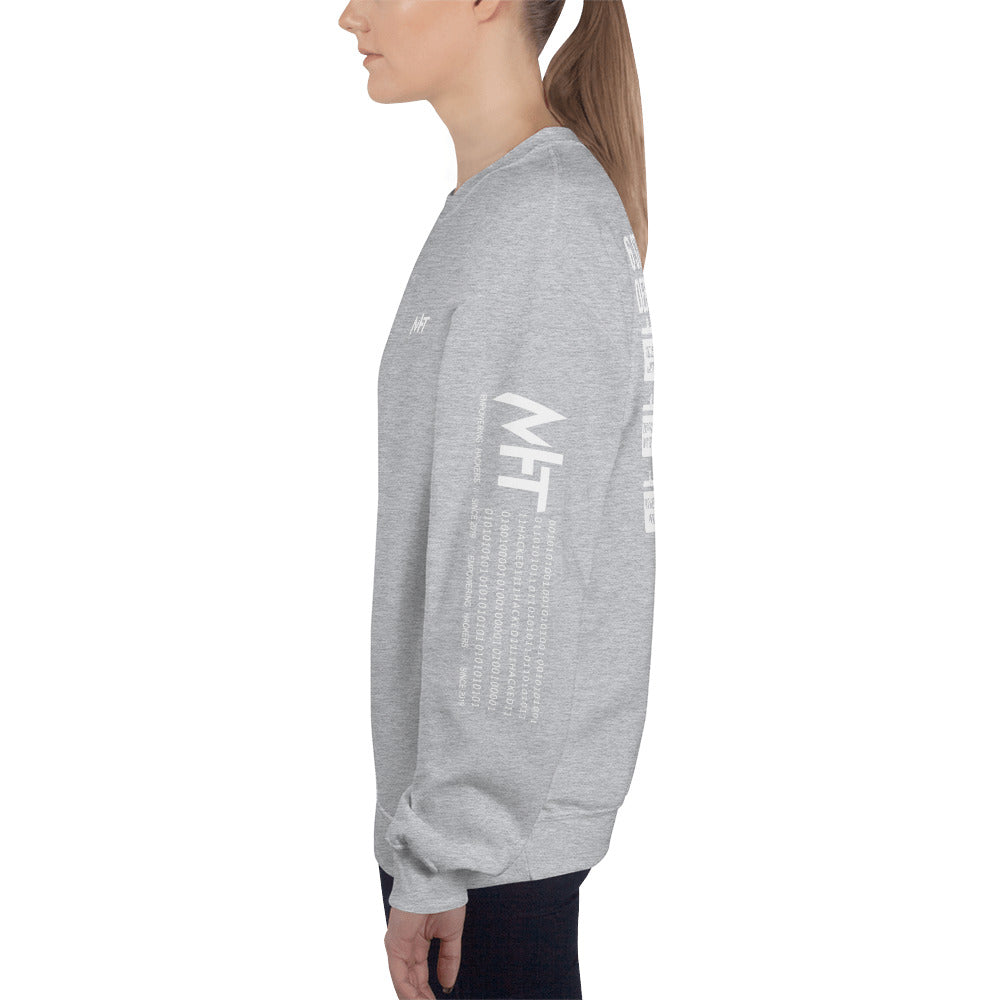 6 Stages of Debugging - Unisex Sweatshirt (back print) by DarkByteGear