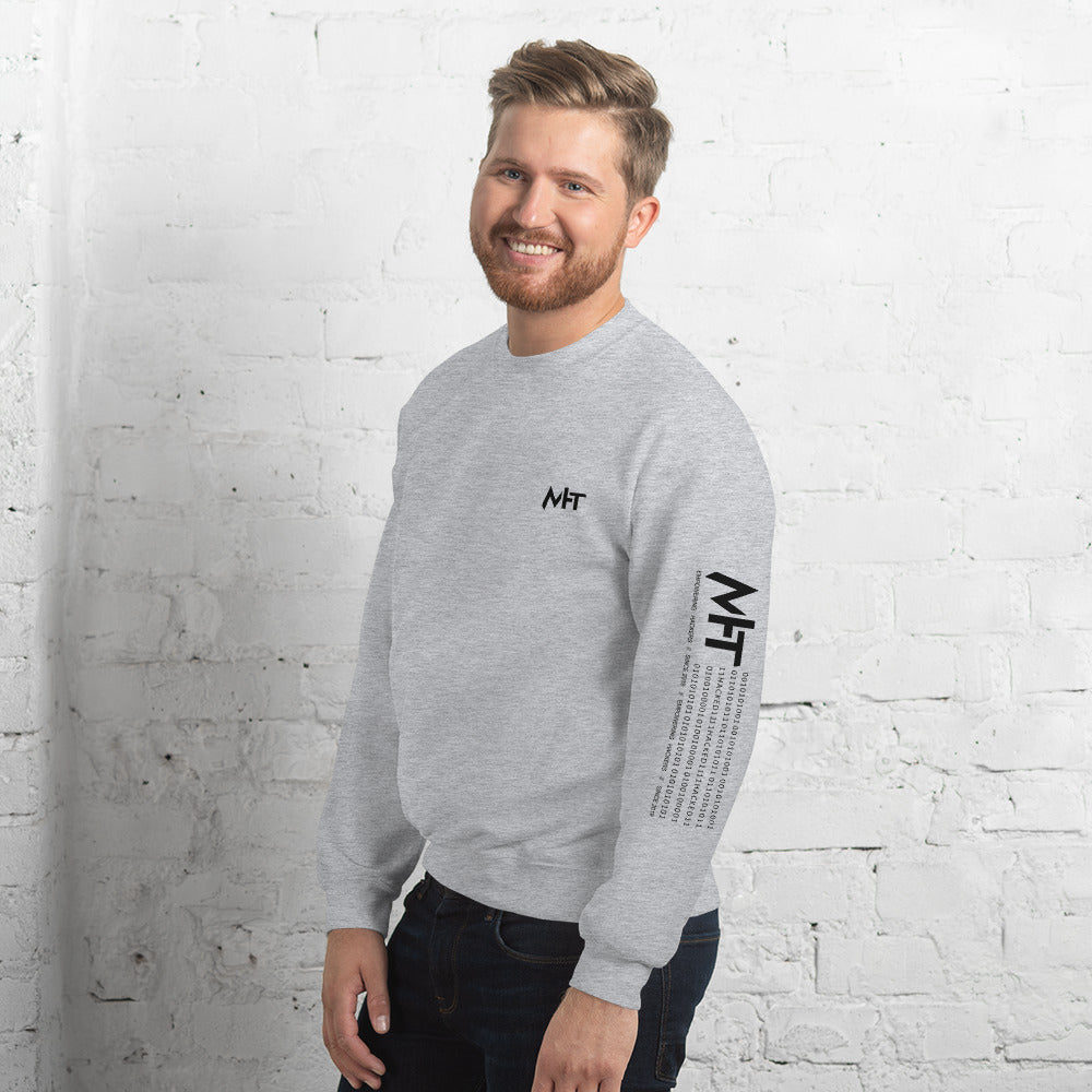 MHT - Unisex Sweatshirt (front plus sleeve print) by DarkByteGear
