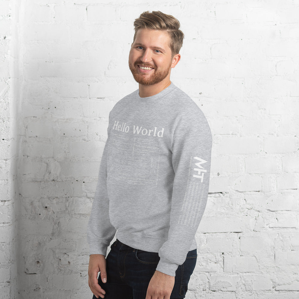 Hello world - Unisex Sweatshirt by DarkByteGear