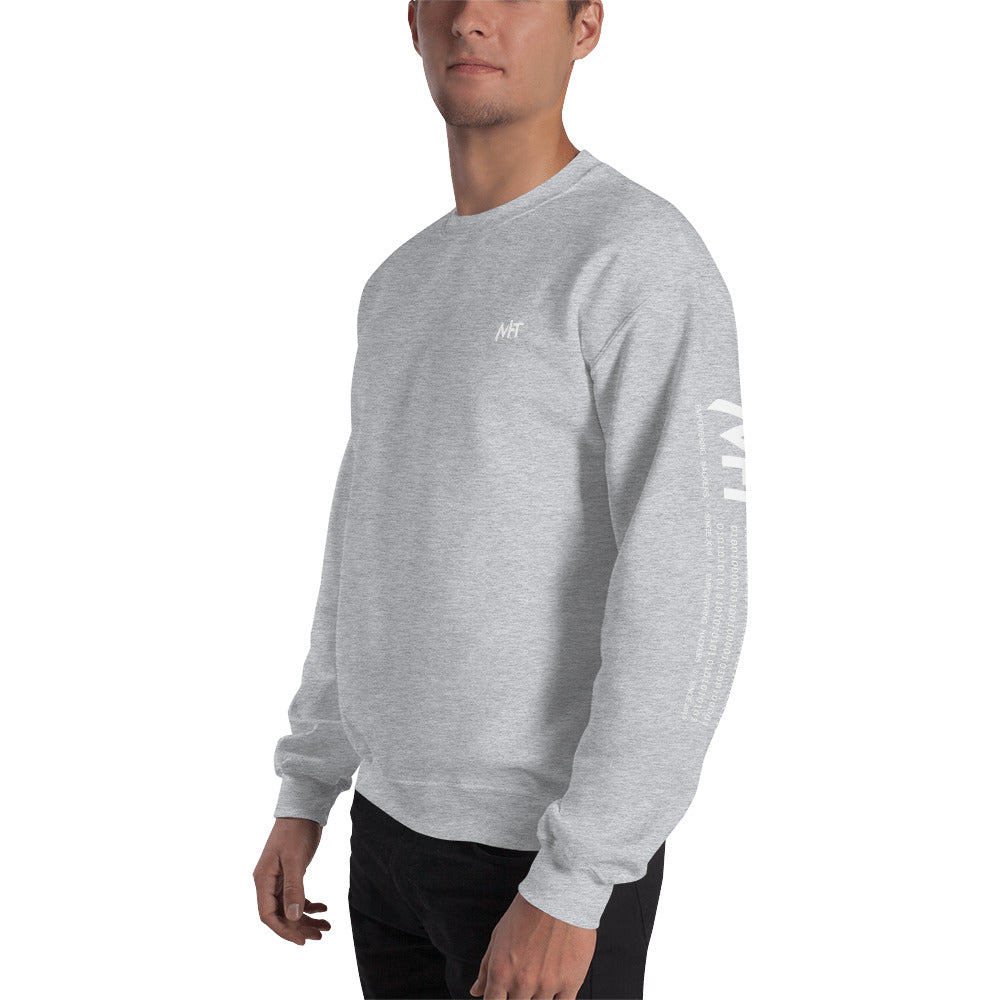 Hello world - Unisex Sweatshirt (back print) by DarkByteGear