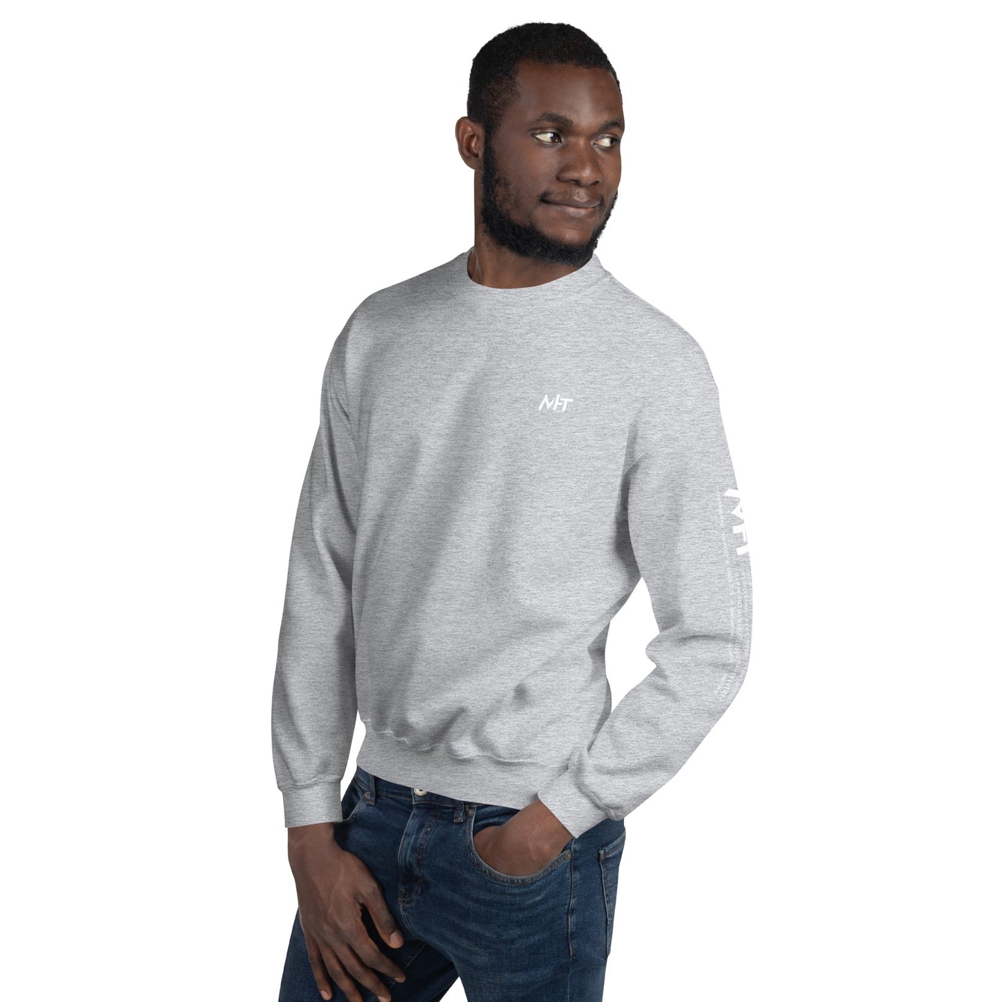 Nacho Average Bitcoiner Unisex Sweatshirt ( Back Print ) by DarkByteGear
