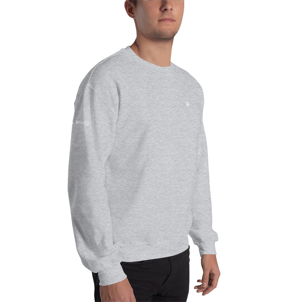 Hello world - Unisex Sweatshirt (back print) by DarkByteGear