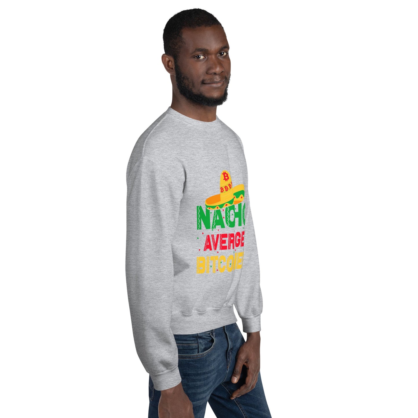 Nacho Average Bitcoiner Unisex Sweatshirt by DarkByteGear