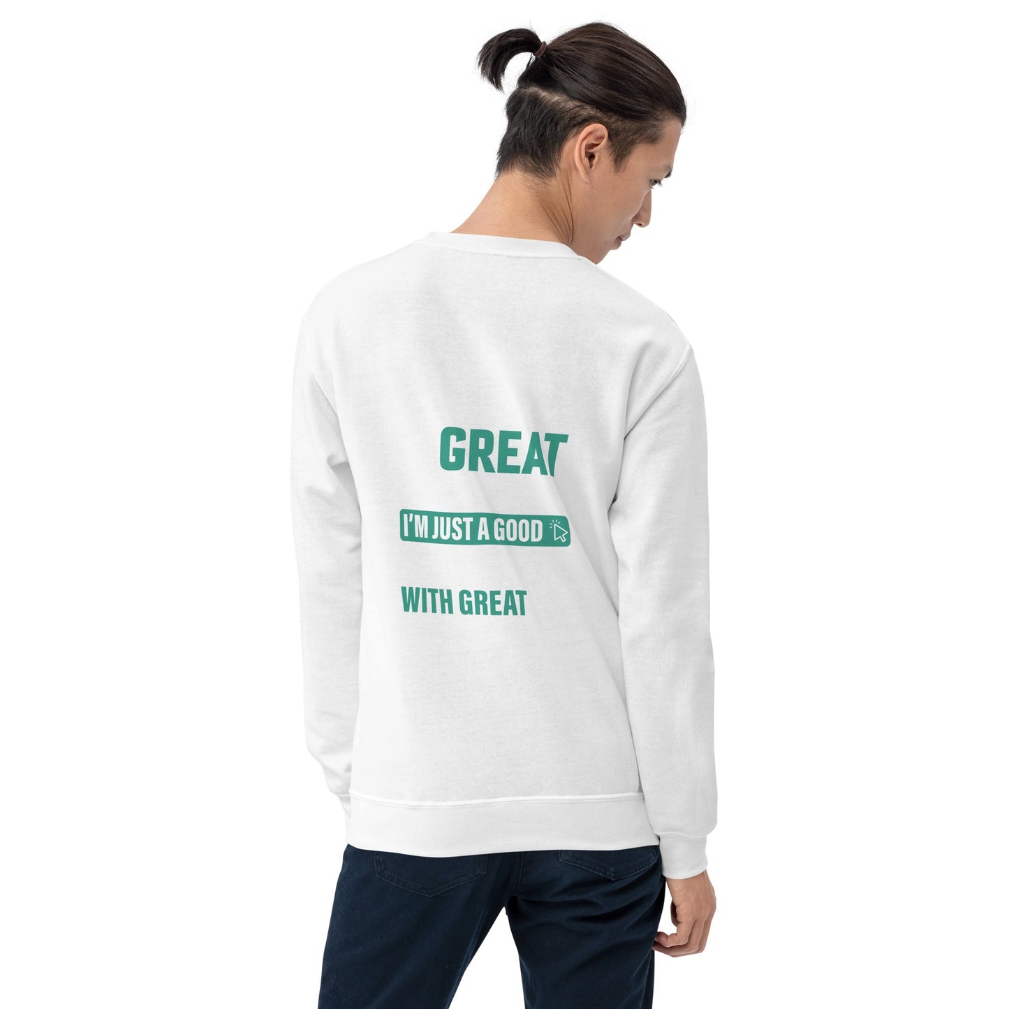 I am not a Great Programmer - Unisex Sweatshirt ( Back Print ) by DarkByteGear