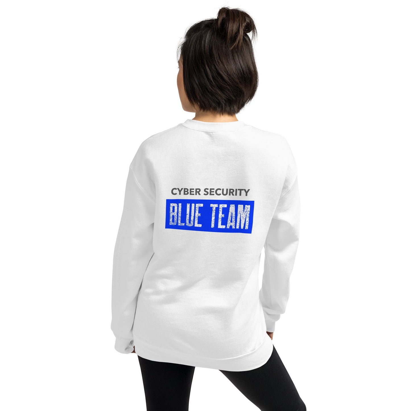 Cyber Security Blue Team V5 - Unisex Sweatshirt ( Back Print ) by DarkByteGear