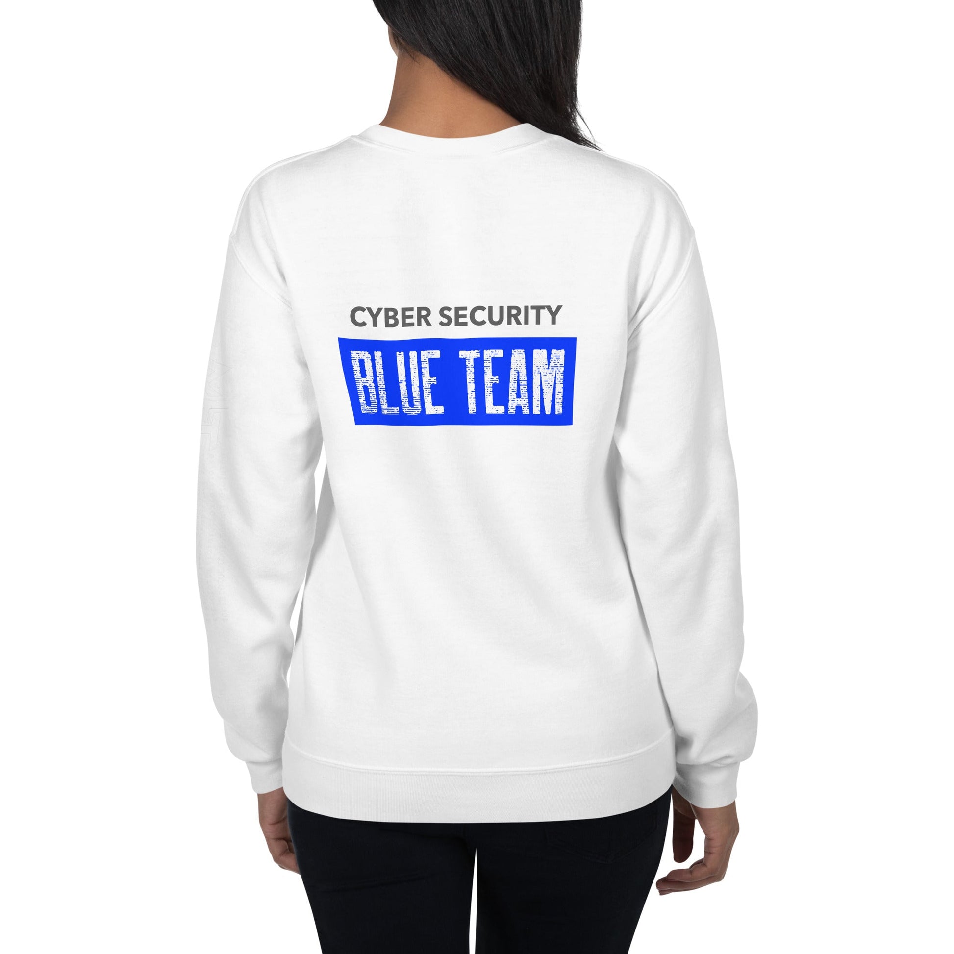 Cyber Security Blue Team V5 - Unisex Sweatshirt ( Back Print ) by DarkByteGear