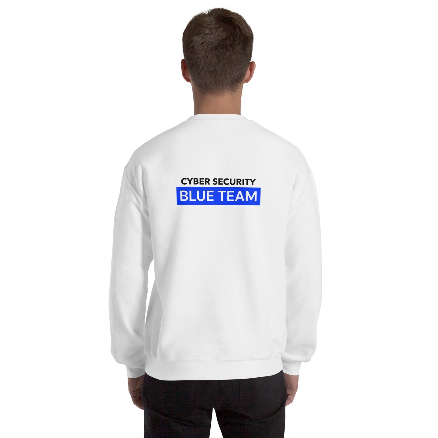 Cyber Security Blue Team V7 - Unisex Sweatshirt ( Back Print ) by DarkByteGear