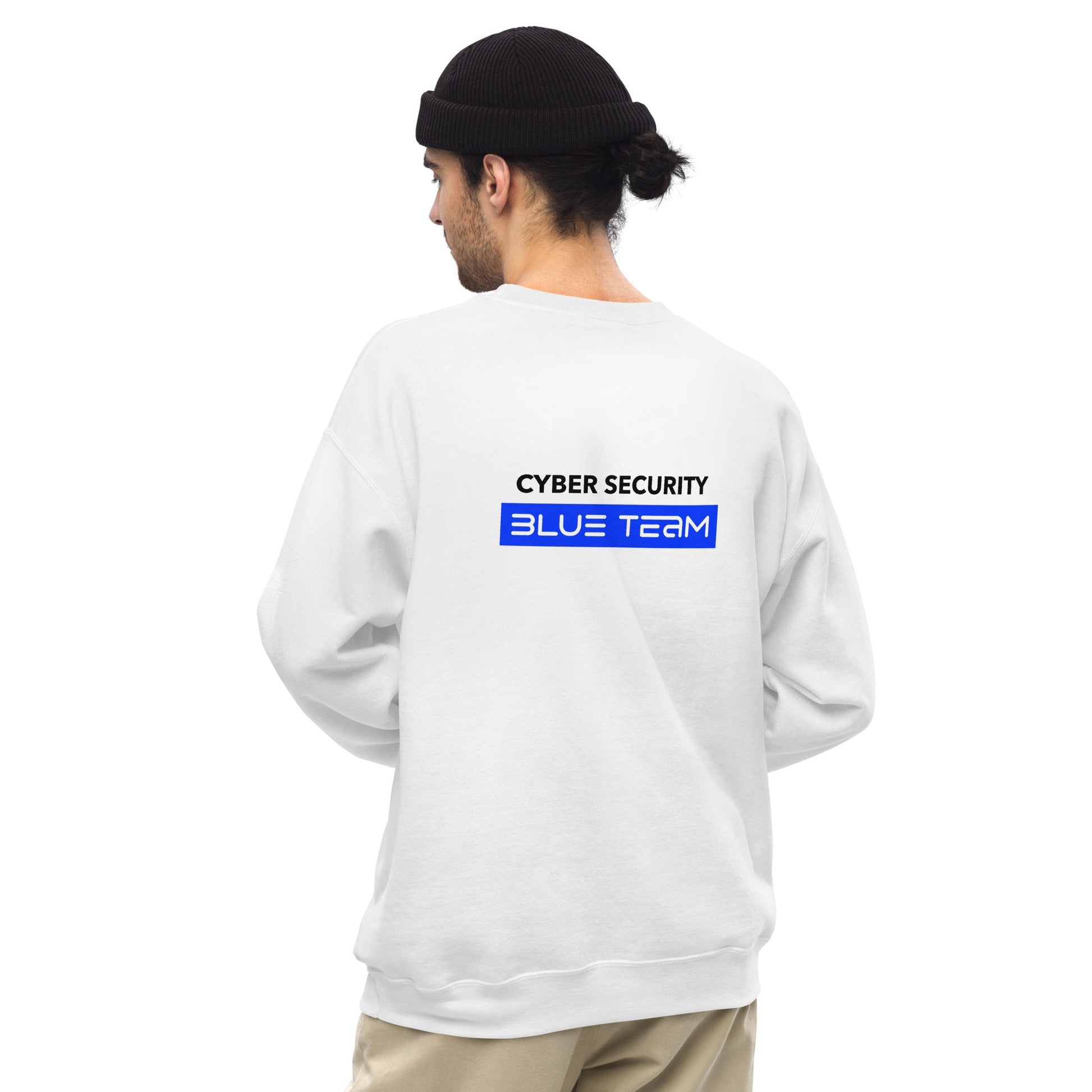 Cyber Security Blue Team V8 - Unisex Sweatshirt ( Back Print ) by DarkByteGear