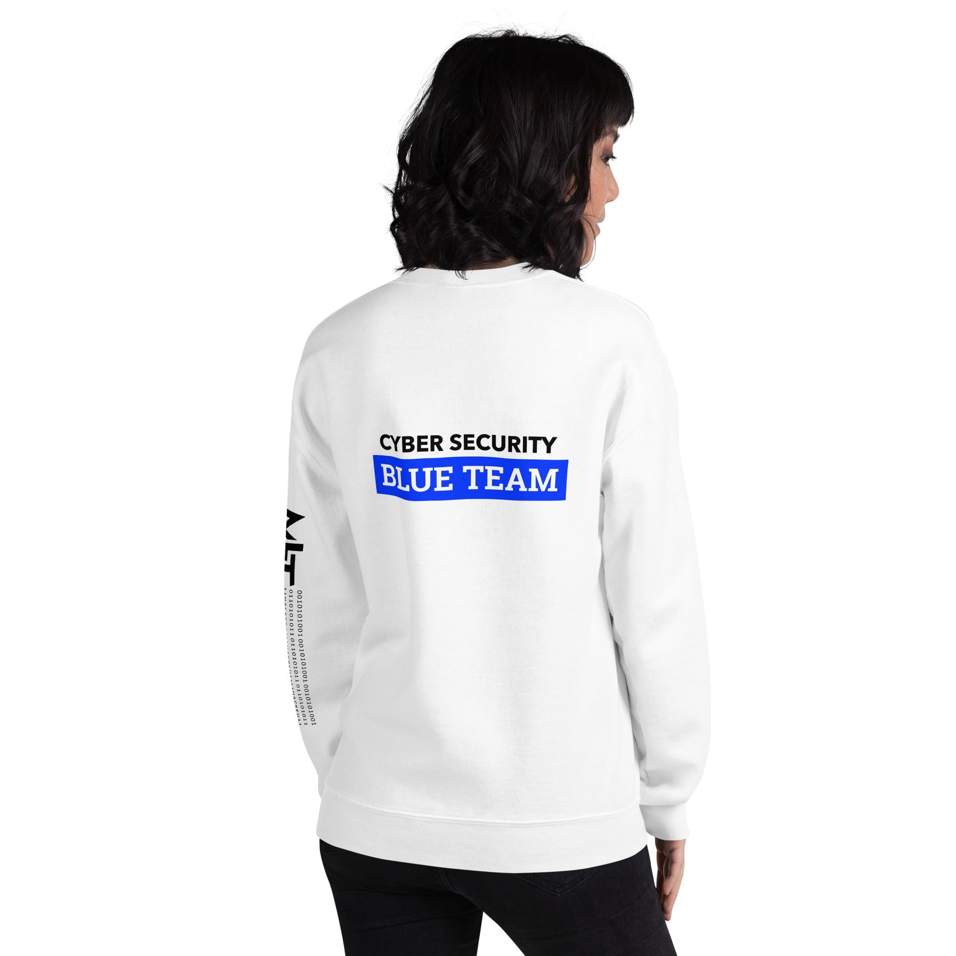 Cyber Security Blue Team V6 - Unisex Sweatshirt ( Back Print ) by DarkByteGear