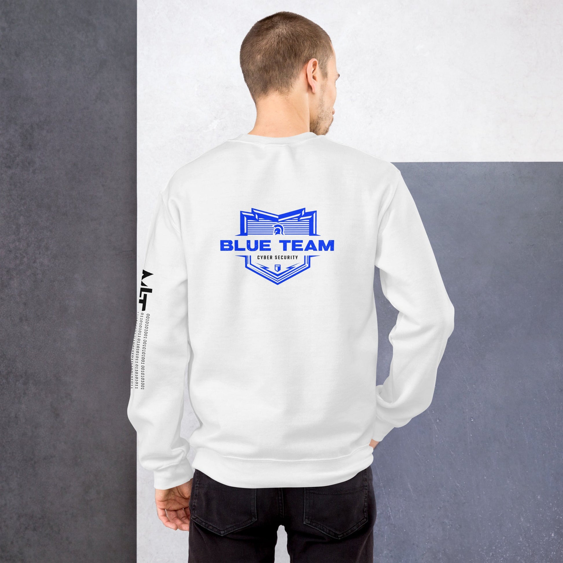 Cyber Security Blue Team V14 - Unisex Sweatshirt ( Back Print ) by DarkByteGear