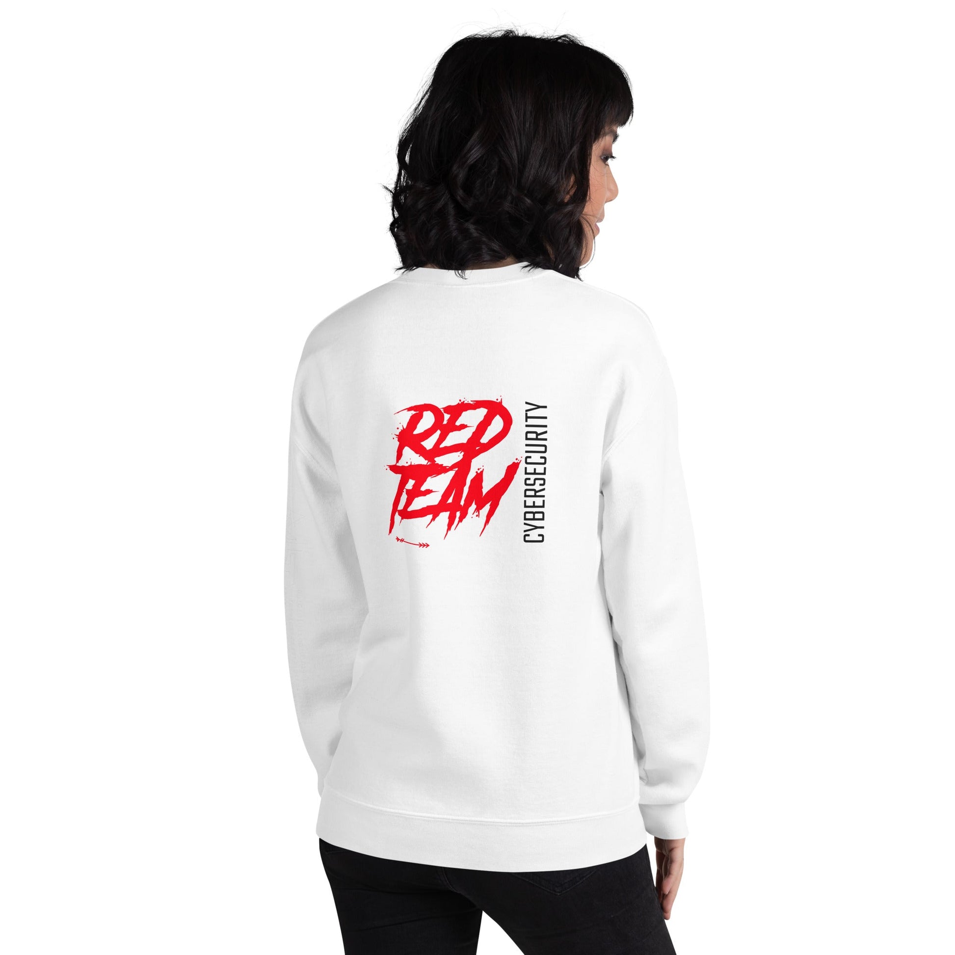 Cyber Security Red Team V6 - Unisex Sweatshirt ( Back Print ) by DarkByteGear