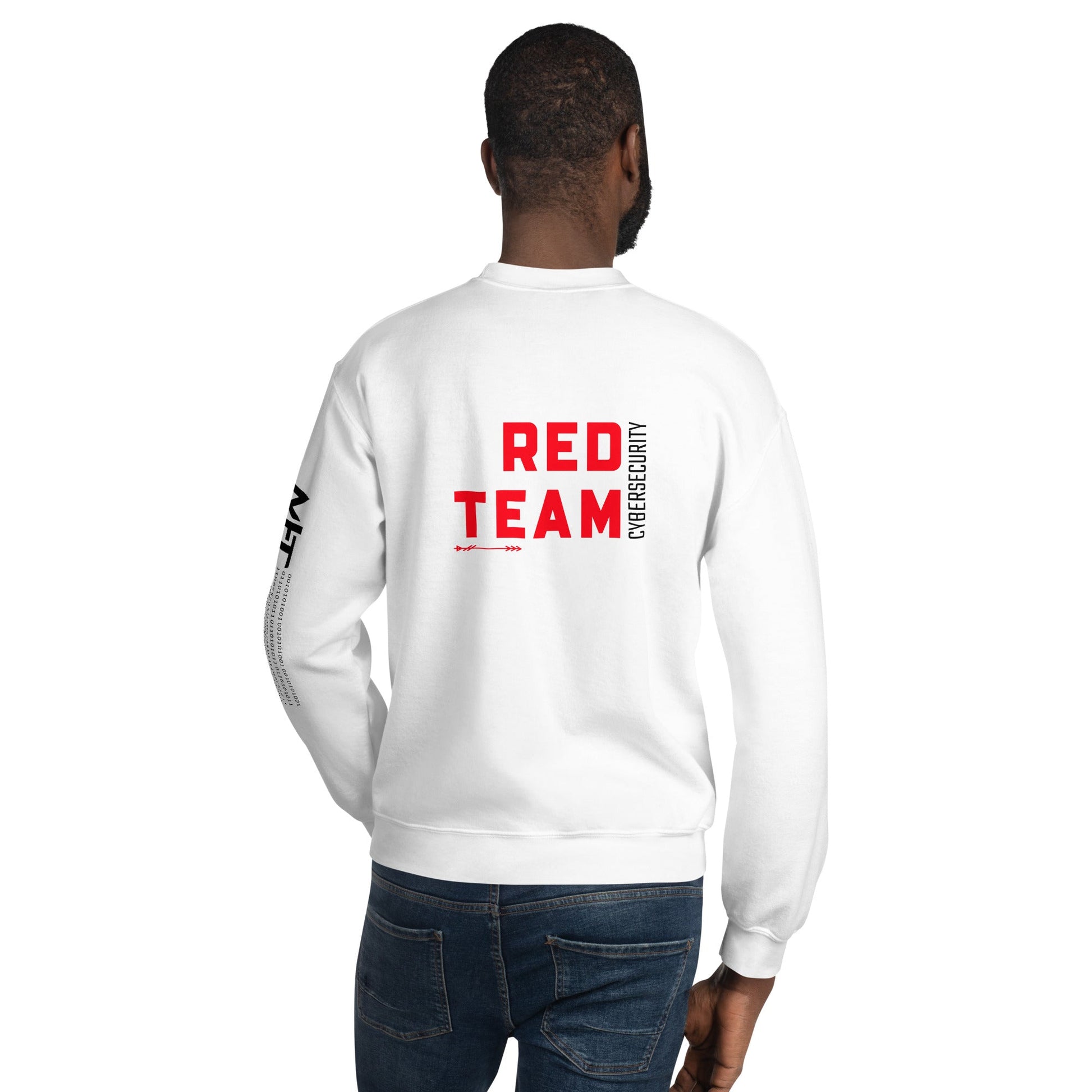 Cyber Security Red Team V7 - Unisex Sweatshirt ( Back Print ) by DarkByteGear