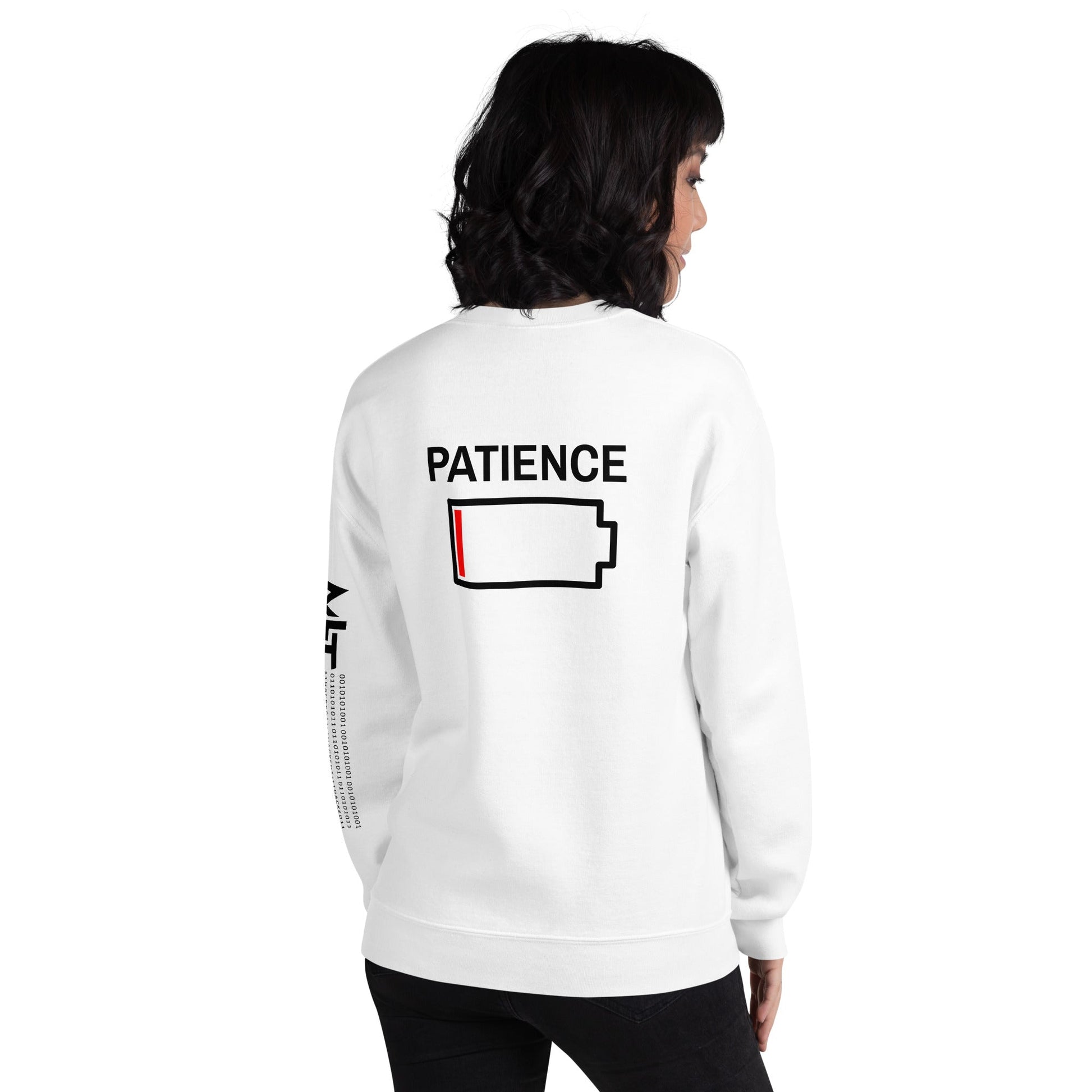 Patience - Unisex Sweatshirt ( Back Print ) by DarkByteGear
