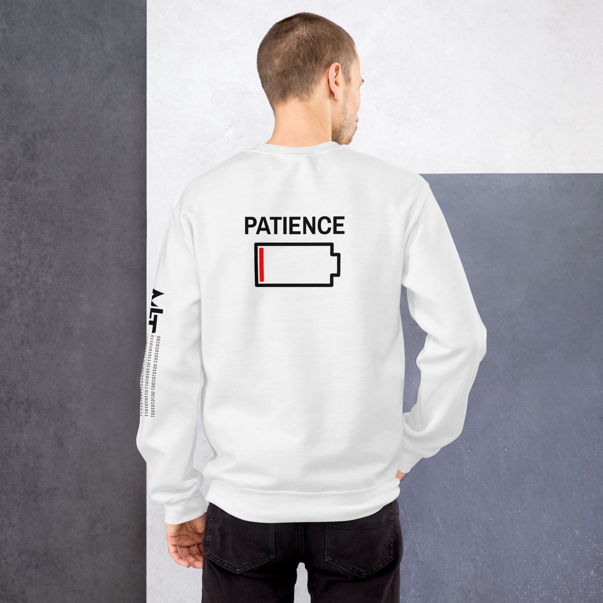 Patience - Unisex Sweatshirt ( Back Print ) by DarkByteGear