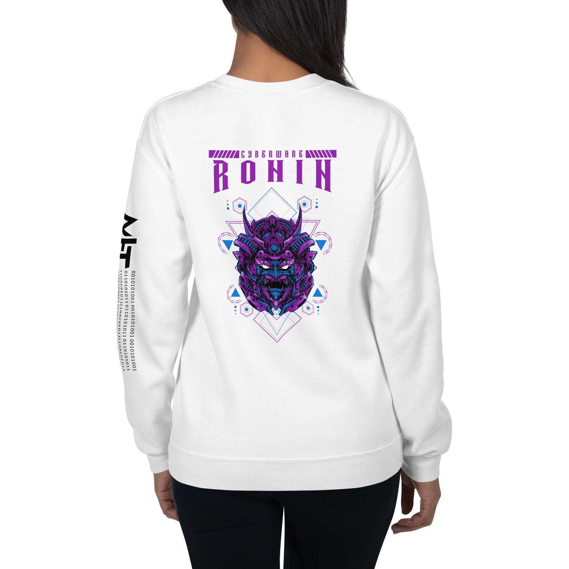 CyberWare Ronin - Unisex Sweatshirt ( Back Print ) by DarkByteGear