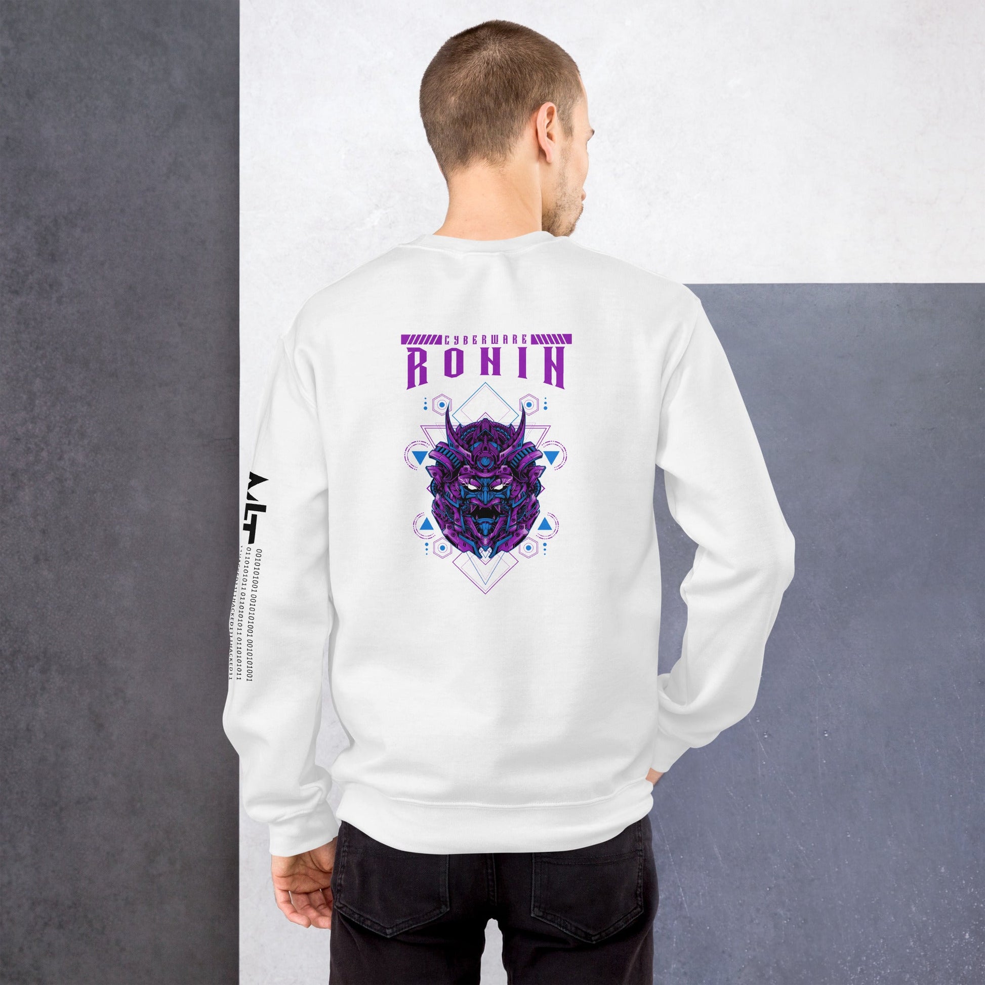 CyberWare Ronin - Unisex Sweatshirt ( Back Print ) by DarkByteGear