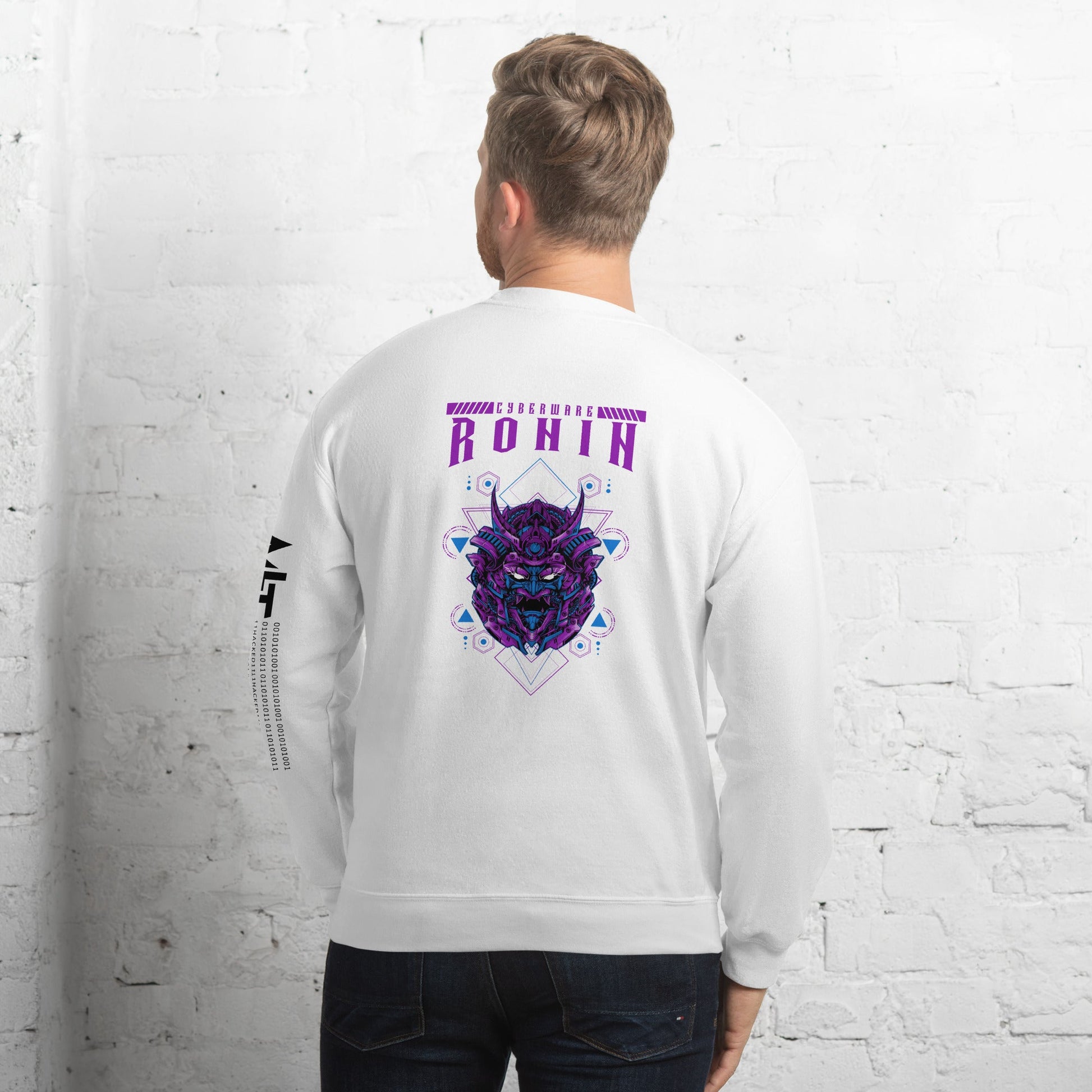 CyberWare Ronin - Unisex Sweatshirt ( Back Print ) by DarkByteGear